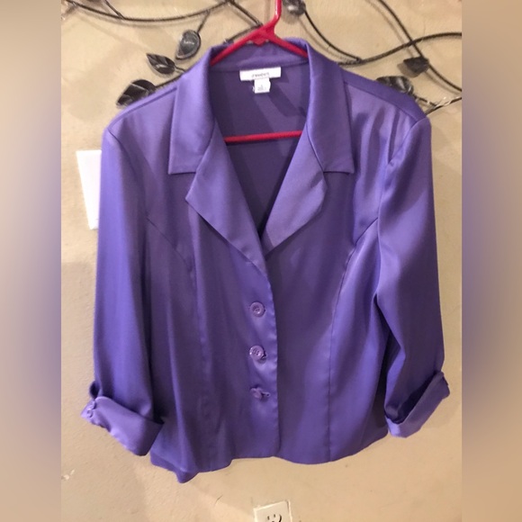 dressbarn Jackets & Blazers - Dressbarn purple dress jacket